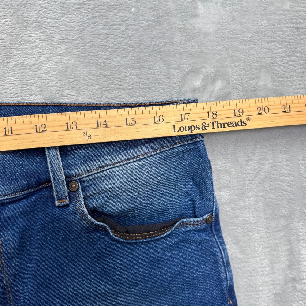 Mott & Bow Jeans Mens 34x32 Blue Straight Oliver Denim Casual Classic 5-Pocket - Picture 3 of 12